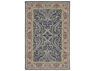 Kaleen Rugs 4050 17 579 Solomon Wool Hand Tufted, Blue, Rectangle Rug 5 x 7 ft. 9 in.