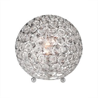 Elegant Designs Crystal Ball Sequin Chrome Table Lamp