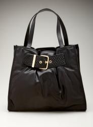Adrienne Vittadini Janice Woven Buckle Tote  ™ Shopping