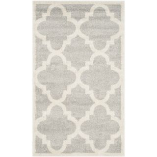 Safavieh Amherst Grey and Beige Rectangular Indoor and Outdoor Machine Made Throw Rug (Common 3 x 5; Actual 36 in W x 60 in L x 0.42 ft Dia)