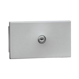 Salsbury Industries 1090 Series Private Recessed Mounted Key Keeper with Commercial Lock in Aluminum 1090AP
