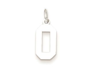 Sterling Silver Small Polished Number 0