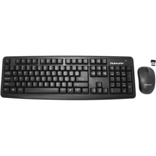 FileMate B2020 Wireless Standard Keyboard and Mouse Bundle, Black