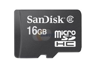 SanDisk 16GB Micro SDHC Flash Card Model SDSDQ 016G A11M