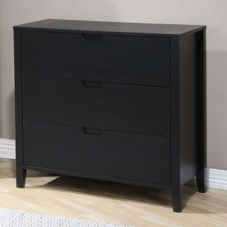 Cordaba Matte Black Three drawer Dresser   Shopping   Great
