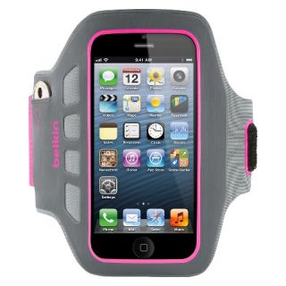 Belkin Dayglo Easefit Plus Armband for iPhone5   Gray/Pink
