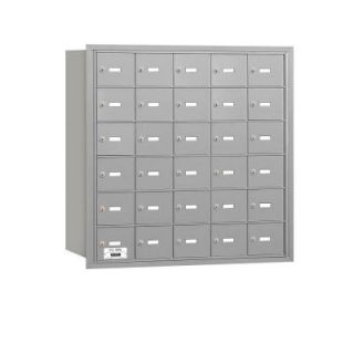 Salsbury Industries Aluminum USPS Access Rear Loading 4B Plus Horizontal Mailbox with 30A Doors 3630ARU
