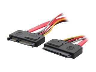 StarTech SATA22PEXT 12" 22 Pin SATA Power and Data Extension Cable