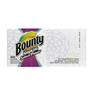 Bounty Select Prints Quilted Napkins, 220 count
