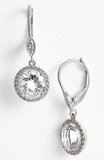MeiraT Topaz & Diamond Drop Earrings