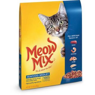 Meow Mix Seafood Medley Dry Cat Food, 14.2 Pound