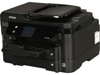 EPSON WorkForce WF 3540 15 ISO ppm Black Print Speed 5760 x 1440 dpi Color Print Quality Wireless InkJet MFC / All In One Color Printer