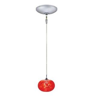 JESCO Lighting Low Voltage Quick Adapt 5 3/4 in. x 99 1/4 in. Red Pendant and Canopy Kit KIT QAP238 RD A