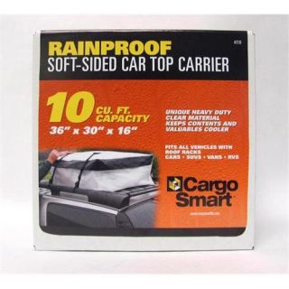 Smart Straps 318 10 CU FT Car Top Carrier 37 inch x 30 inch x 15 inch