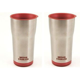 Nissan Red 14 ounce Stainless Steel Insulated Tumblers (Set of 2