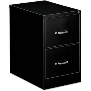 OIF Two Drawer Economy Vertical File, 18 1/4w x 26 1/2d x 29h, Black