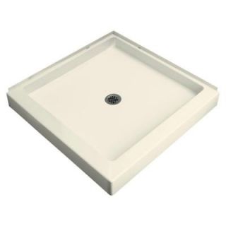 STERLING Intrigue 39 in. x 39 in. Single Threshold Corner Entry Shower Receptor in Biscuit 72051100 96