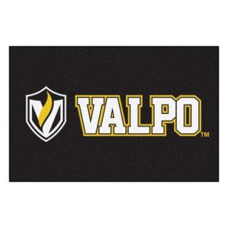 FANMATS NCAA Valparaiso University Black 1 ft. 7 in. x 2 ft. 6 in. Accent Rug 598