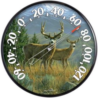 AcuRite 12.5 in. Deer Analog Thermometer 01737A2
