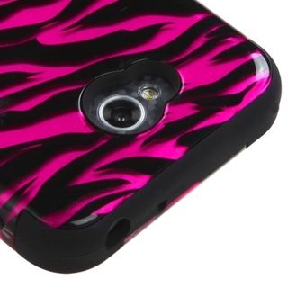 INSTEN PC Soft Silicone Dual Hybrid Phone Case Cover for LG Optimus