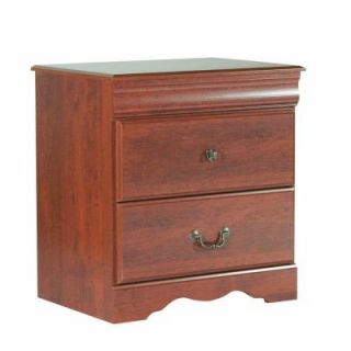 South Shore Furniture Vintage 2 Drawer Nightstand in Classic Cherry 3168060