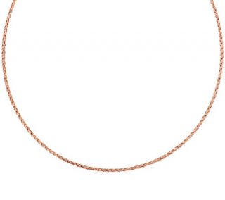 Vicenza Gold 16 Woven Round Omega Necklace 14K Gold, 2.8g   J295174 —