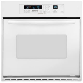KitchenAid Architect 24 in Self Cleaning Convection Single Electric Wall Oven (White)