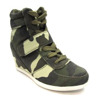 Blue Childrens K Ryker Camo Wedge Sneakers   Shopping