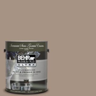 BEHR Premium Plus Ultra 1 gal. #PPU7 5 Pure Earth Semi Gloss Enamel Interior Paint 375401