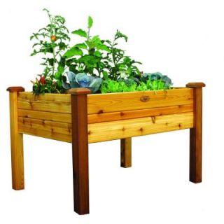 Gronomics 34 in. x 48 in. x 32 in. Safe Finish Elevated Garden Bed EGB 34 48S