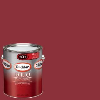 Glidden Team Colors 1 gal. #NFL 091B NFL New York Giants Red Flat Interior Paint and Primer NFL 091B F 01