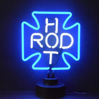 Neonetics Hot Rod Cross Neon Sculpture