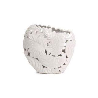 Filament Design Lenor 9.75 in. Ceramic Decorative Vase in White CLI FLW25133