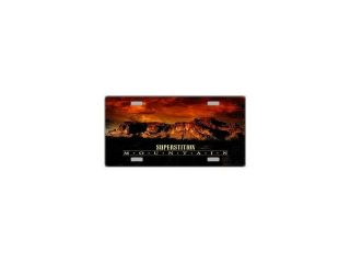 AZ. Superstition Mountains Sunset License Plate