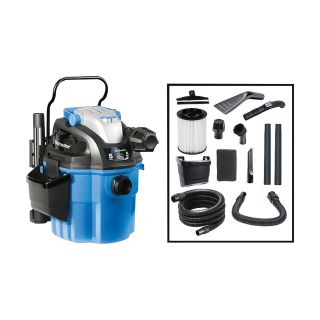 Vacmaster Wall-Mount Wet/Dry Vac — 5-Gallon, 5 HP, Model# VWM510  Vacuums