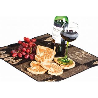 Wine Glass and Grape Drink Coaster by Picnic Plus by Spectrum