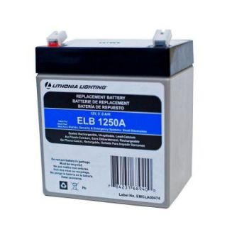 Lithonia Lighting 12 Volt 5 Amp Replacement Battery ELB 1250A R6