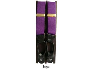 Men's Purple Button fastening Suspenders DUB Purple