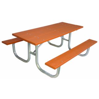 Ultra Play 72 in Bronze Recycled Plastic Rectangle Picnic Table