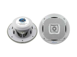 New Pair Lanzar Aq6cxw White 6.5" 450W 2 Way Marine Speakers 450 Watt 6 1/2"