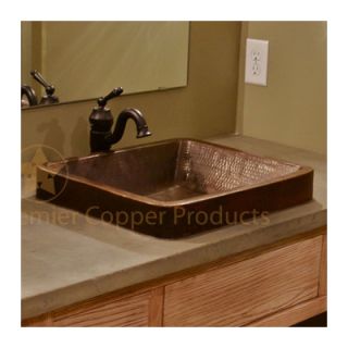 Premier Copper Products Skirted Vessel Bathroom Sink