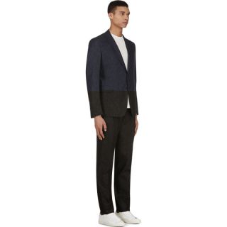 Valentino Blue Chambray Two Tone Suit