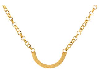 Dogeared Casual Philosophy Smile Necklace Gold Dipped