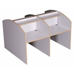 Double Sided Privacy Study Carrel Desk Starter
