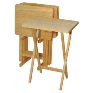 5 Pc Tray Table Set