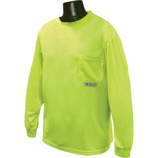 Radians RadWear Non-Rated High Visibility Long Sleeve Safety T-Shirt with Max-Dri  Safety Shirts