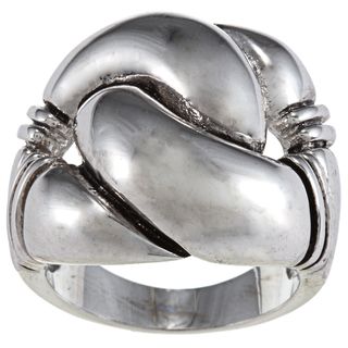City Style Antique Silver Metal Knot Ring