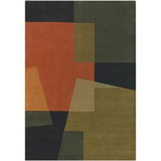 Chandra Bense Green/Orange 5 ft. x 7 ft. 6 in. Indoor Area Rug BEN3014 576