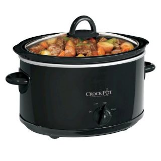Crock Pot® 4 Quart Manual Slow Cooker, Black, SCV400 B SL