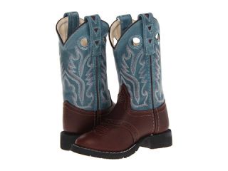 Old West Kids Boots Comfort Wear Boot Toddler Little Kid Thunder Oiled Rust Foot Vintage Denim Blue
